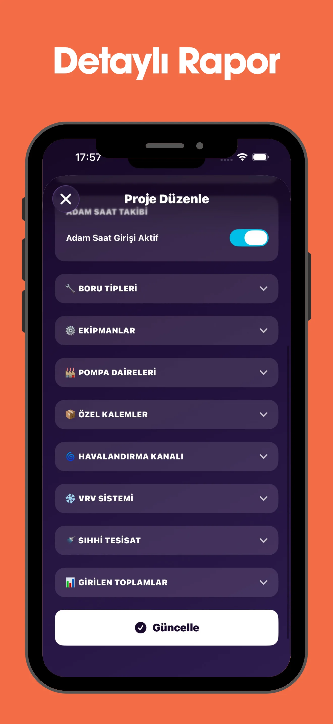 Santiye Takip proje detay